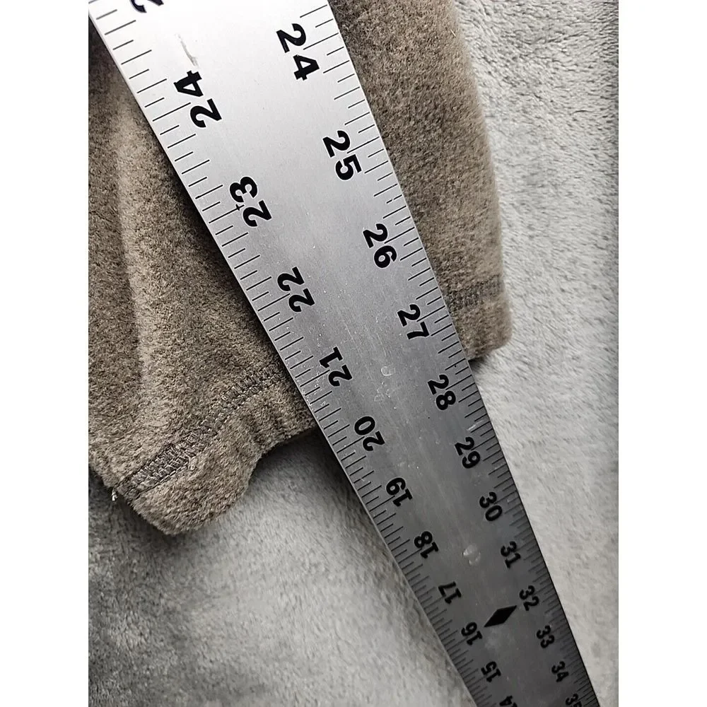 Croft & Barrow Arctic Fleece‎ Jacket Mens Size 3XB Brown Full Zip Chest Pocket - Picture 11 of 12